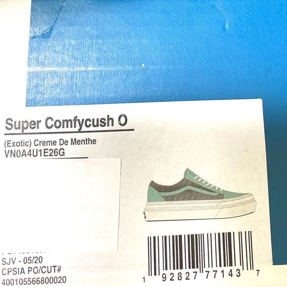 Vans Comfy Cush Platform Old Skool Menthe Leather Sneaker Women Size VN0A4U1E26G - Picture 9 of 10